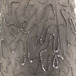 Sweelo Petite Vintage Black Short Sleeve Fully Beaded Silk Dress Size 6P Photo 5