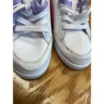 Puma Ikaz Lo Sneaker Women's 6.5 White Purple Leather Lace Up Running Shoes S11 Photo 2