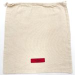 Valentino Garavani Valentino Dust Cover Bag Cream Off-White Red Tag Drawstring Closure 13.5"x14.5" Photo 0