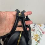 London Fog  Black Leather Backpack with Gold Zipper New without Tag Photo 5