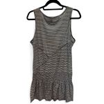 prAna Zadie Pinstripe Drop Waist Dress Swim Cover size XL Photo 3