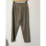 LL Bean Women's Wool Blend Houndstooth Trousers Pants Size 6 Regular Tan Brown Photo 2