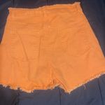 SheIn Stylish Pink and Orange Lace-Up Women's Shorts Photo 5