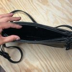 ALDO Black Textured Handbag - Faux Lizard-Skin + Grommet Strap Photo 3