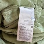 💜 Vila via ASOS Light Sage Green Textured Dress with ruffle 3/4 sleeves Photo 3