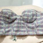 ZARA  NWT Tweed Bustier Crop Top Large Photo 1