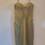 House Of CB  London Light Green Corset Body Silky Dress Size Large Photo 1