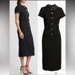 Likely NWOT  Bardot Crystal Floral Button Tweed Cocktail Midi Dress SZ 2 Photo 2