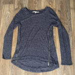 Rachel Roy Rowan Double Zip Front Vent Sweater – Blue/Gray – Women’s Small Blue Photo 0