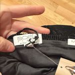 Sofia by Sofia Vergara Black velvet sparkle Flare Pants 10 short Photo 7