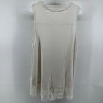 Soft Surroundings  Eden Tiered Tank Top Faux Layer High Low Ecru Large NWT Photo 6