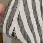 Jane and Delancey Gray Striped Button Down Shirt Rayon Spandex Sz L *hole Photo 4