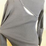 Moon River  Navy Knit Long Sleeve cut out Dress Photo 6