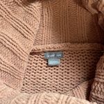 Aerie Camel Brown Chenille Knit Turtleneck Oversized Sweater Photo 10
