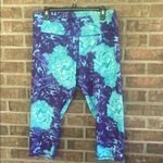 Champion Women's Leggings - Blue and Tourquoise Floral Photo 0