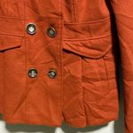 Hydraulic Double Breasted Rust Orange Women's Peacoat Jacket Medium Photo 3