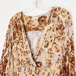 Anthropologie  Tiny Valentina Long Sleeve Floral Printed Surplice Top Size XL Photo 4