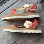 Adjustable Velcro Sandals Orange Size 8 Photo 0