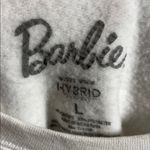 Barbie White Sweatshirt with Pink Car Design Size L Photo 3