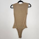 We Wore What Light Brown Bodysuit NWT Medium Muscle Bodysuit Photo 3