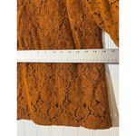 Dolan Life Nest Boho Lace Puff Sleeve Top Small Brown Corduroy Cottagecore Photo 4