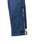 Ted Baker NAVY BLUE JEANS SIZE 30 ROSE GOLD ZIPPER ANKLES Photo 4