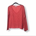 Old Navy  Coral Textured Long Sleeve Oversized Top Women’s Size M Photo 1
