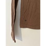 Athleta  GAP Ascent Seamless Turtleneck Mock Soft Merino Wool S Rustic Beige Tan Photo 9