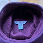 Athleta Cozy Karma Funnel Neck Sweatshirt Fleece Burgundy Pullover Top, Size S Photo 3