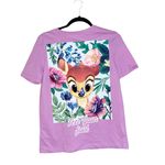 ZARA NWOT   X DISNEY BAMBI T SHIRT PURPLE SMALL Photo 9