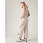 Athleta New 14 Brooklyn Utility Jumpsuit Abalone White Size 14 Photo 5