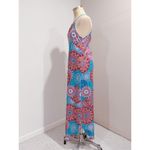 For G and PL Women's Sleeveless Beach Long Halter Side Slit Summer Maxi Dress S Blue Photo 5