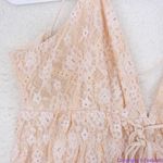 Free People NEW Lexi Strappy Lace Romper, L Photo 11