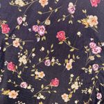 Catherine Malandrino  Women’s Lined Mesh Blouse Black Floral 3/4 Puff Sleeves Sz Small - EUC Photo 1