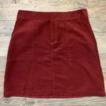 Banana Republic  Faux Suede Rust Cargo Mini Skirt Size 2 Photo 8
