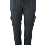 Aritzia Community Cebu Black Pull On Tapered Cargo Jogger Sweat Pants Size XXS Photo 0