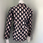 Roberta Roller Rabbit  Black Orange Paisley Printed Pajama Top Photo 4