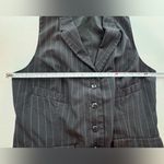 Norma Kamali  Charcoal Gray Pinstriped 
Women's Vest Size Medium Photo 3