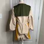 Anthropologie Endless Rose patchwork double breasted trench coat balloon sleeves Photo 4