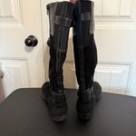 Clarks Womens Black Boots Size 9.5M Suede Knee High Boots Buckle Casual Comfort Photo 7