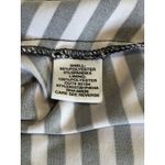 Maurice's Chevron Black/White Fit & Flare Midi Dress Size Large V Neck Ruffle Photo 7