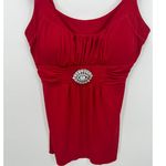 Speechless  Women Red Babydoll Y2K Tank Top Size S Vampire Feminine Goth Romantic Photo 2