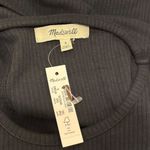 Madewell  Womens Black Highneck Tank Top With Shelf Bra in Sleekhold Size S Photo 4