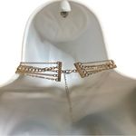 Five Strand Coin Medallion Necklace Silver Photo 6