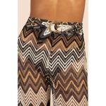 Trina Turk ππ Drift Side Slit Crochet Lace Pant ~ Chevron Print XS NWT Photo 5