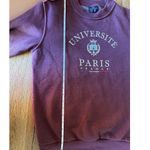 Vintage Universite Paris France Crewneck Red Size M Photo 4