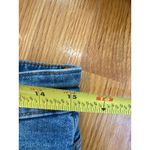 ZARA High Rise Cropped Flare Jeans Distressed Raw Hem Blue Denim Size US 8 Photo 4