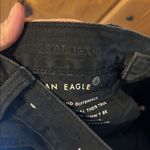 American Eagle AE  black ripped mom jean Photo 4