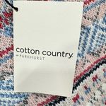 Cotton Country Lainey Jacquard Pullover in Pink Pear Crewneck Fair Isle Sweater Photo 13