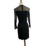 Sandro  Dress Size 1‎ / Small Black Mini Mesh Panel Photo 3